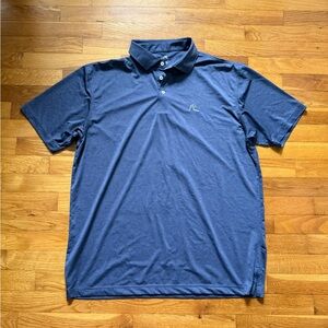 Rhoback Performance Polo Shirt Men’s XL Heather Navy